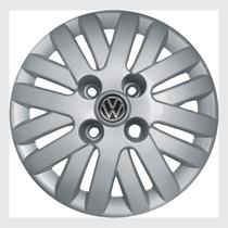 Calota Aro 13 082CA-PTA + Emblema Alumínio VW Preto