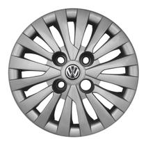 Calota Aro 13 115CA-PTA + Emblema Alumínio VW 3D