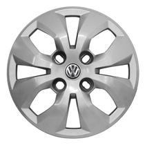 Calota Aro 13 240CB-PTA + Emblema Alumínio VW 3D