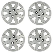 Calota Aro 13" cor Prata Mod Uno Way Economy 08/09 (Jogo c/ 4 Calotas) Grid - 072CB-PTA-E