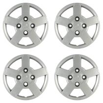 Calota Aro 13" cor Prata Modelo Ka 2008/2012 (Jogo c/ 4 Calotas) Grid - 013CB-PTA-E