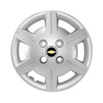 Calota Aro 13 Corsa Classic 2012 À 2015 Prata + Emblema