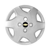 Calota Aro 13 Gm Celta 2012 A 2015 Prata Ls Lt Advantage Emblema Preto