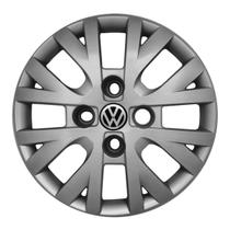 Calota aro 13 prata 099ca cubo alto + emblema volkswagen