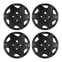 Calota Aro 13" Preto Brilho Modelo Celta 2012 a 2015 Jogo c/4 Calotas Grid - 042CB-POB-E
