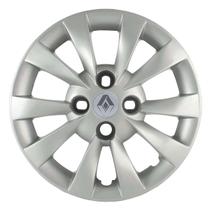 Calota Aro 14 019CA-PTA + Emblema Alumínio Renault Prata Calota Aro 14 019CA-PTA + Emblema Alumínio Renault Prata