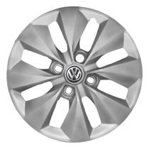 Calota Aro 14 112CB-PTA + Emblema Alumínio VW 3D