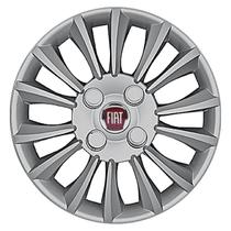 Calota Aro 14 211CB-PTA + Emblema Alumínio Fiat V Calota Aro 14 211CB-PTA + Emblema Alumínio Fiat V
