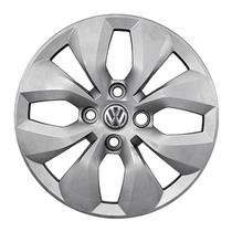 Calota Aro 14 241CB-PTA + Emblema Alumínio VW 3D
