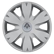 Calota Aro 14 872AR-PTA + Emblema Alumínio Renault Prata Calota Aro 14 872AR-PTA + Emblema Alumínio Renault Prata