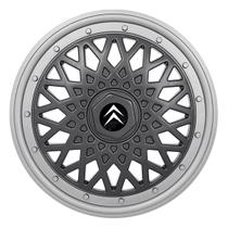 Calota aro 14 bbs grafite prata 601ar ptg e aro de pressão + emblema citroen Calota aro 14 bbs grafite prata 601ar ptg e aro de pressão + emblema citroen