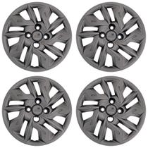 Calota Aro 14" cor Grafite modelo Argo 17/20 Jogo c/ 4 Calotas Grid - 292CB-GFT-E