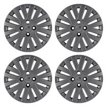 Calota Aro 14" cor Grafite Modelo Gol/Voyage/Saveiro G5 09/11 Jogo c/ 4 Calotas Grid - 009CA-GFT-E Calota Aro 14" cor Grafite Modelo Gol/Voyage/Saveiro G5 09/11 Jogo c/ 4 Calotas Grid - 009CA-GFT-E