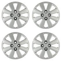 Calota Aro 14" cor Prata Mod Agile 10/13 (Jogo c/ 4 Calotas) Grid - 109CB-PTA-E