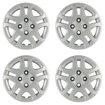 Calota Aro 14" cor Prata Mod Fiesta Hatch/Sedan 11/13 (Jogo c/ 4 Calotas) Grid - 026CB-PTA-E