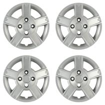 Calota Aro 14" cor Prata Mod Fiesta Hatch/Sedan 2008/10 (Jogo c/ 4 Calotas) Grid - 014CB-PTA-E