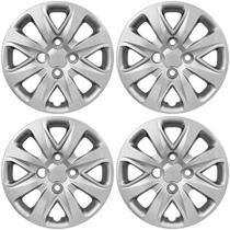 Calota Aro 14" cor Prata Mod Ka Hatch/Sedan 15/18 (Jogo c/ 4 Calotas) Grid - 340CB-PTA-E