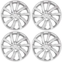 Calota Aro 14" cor Prata Mod Nova Strada 2021 (Jogo c/ 4 Calotas) Grid - 167CA-PTA-E