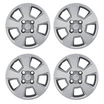 Calota Aro 14" cor Prata Modelo Fiesta Hatch/Sedan 08/12 Jogo c/ 4 Calotas Grid - 177CB-PTA-E
