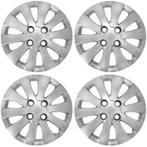 Calota Aro 14" cor Prata Modelo HB20 Hatch/Sedan 14/15 Jogo c/ 4 Calotas Grid - 185CB-PTA-E