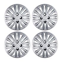 Calota Aro 14" cor Prata Modelo Sport Peugeot 2025 Jogo c/ 4 Calotas Grid - 411CB-PTA-E