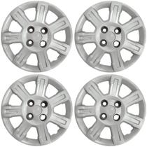 Calota Aro 14" cor Prata Modelo Strada Trekking 2014 (Jogo c/ 4 Calotas) Grid - 166CA-PTA-E