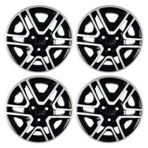 Calota Aro 14" cor Preto/Prata Modelo Kwid Intense 2018/20 Jogo c/ 4 Calotas Grid - 877CP-PBP-E Calota Aro 14" cor Preto/Prata Modelo Kwid Intense 2018/20 Jogo c/ 4 Calotas Grid - 877CP-PBP-E