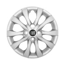Calota Aro 14 Fiat Mobi 2021 2022 Easy Like. Prata Emblema Resinado Calota Aro 14 Fiat Mobi 2021 2022 Easy Like. Prata Emblema Resinado