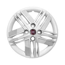 Calota Aro 14 Fiat Mobi Argo 2026 (Prata) Emblema Fiat Calota Aro 14 Fiat Mobi Argo 2026 (Prata) Emblema Fiat