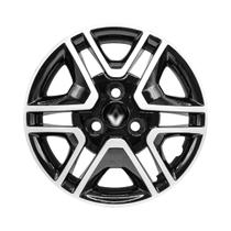 Calota Aro 14 Kwid 18/19 Preta Brilhante E Prata C/emblema Calota Aro 14 Kwid 18/19 Preta Brilhante E Prata C/emblema