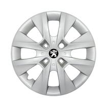 Calota Aro 14 Peugeot 206 207 208 Prata + Emblema Resinado Calota Aro 14 Peugeot 206 207 208 Prata + Emblema Resinado