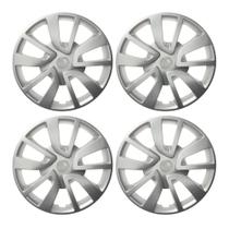 Calota Aro 14" Prata Universal Ideal Sandero 2014 / 2020 (Jogo c/ 4 Calotas) Grid - 870AR-PTA-E Calota Aro 14" Prata Universal Ideal Sandero 2014 / 2020 (Jogo c/ 4 Calotas) Grid - 870AR-PTA-E