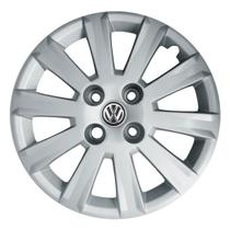 Calota Aro 15 018CP-PTA + Emblema Alumínio VW 3D Calota Aro 15 018CP-PTA + Emblema Alumínio VW 3D