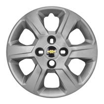 Calota Aro 15 084CP-PTA + Emblema Alumínio GM Preto