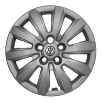 Calota Aro 15 119CP-PTA + Emblema Alumínio VW 3D Calota Aro 15 119CP-PTA + Emblema Alumínio VW 3D