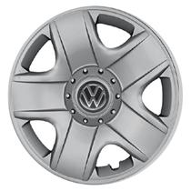 Calota Aro 15 144AR-PTA + Emblema Alumínio VW Preto