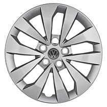 Calota Aro 15 147CP-PTA + Emblema Alumínio VW Preto