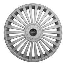 Calota Aro 15 171AR-PTA + Emblema Alumínio Nissan Preto