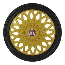 Calota aro 15 bbs dourado preto 602ar dpb e aro de pressão + emblema fiat v Calota aro 15 bbs dourado preto 602ar dpb e aro de pressão + emblema fiat v