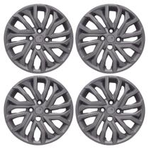 Calota Aro 15" cor Grafite Modelo Argo/Cronos 2022 Jogo c/ 4 Calotas Grid - 296CP-GFT-E Calota Aro 15" cor Grafite Modelo Argo/Cronos 2022 Jogo c/ 4 Calotas Grid - 296CP-GFT-E