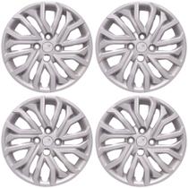 Calota Aro 15" cor Prata Mod Argo/Cronos 2022 (Jogo c/ 4 Calotas) Grid - 296CP-PTA-E