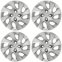 Calota Aro 15" cor Prata Mod Onix/Prisma 14/16 (Jogo c/ 4 Calotas) Grid - 195CP-PTA-E