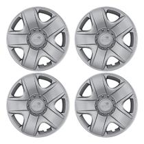 Calota Aro 15" cor Prata modelo Fox 09/10 Jogo c/ 4 Calotas Grid - 144AR-PTA-E