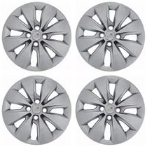 Calota Aro 15" cor Prata modelo Saveiro 17/18 Jogo c/ 4 Calotas Grid - 248CP-PTA-E