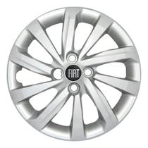 Calota Aro 15 Fiat Strada 2021 2022 2023 Prata + Emblema Calota Aro 15 Fiat Strada 2021 2022 2023 Prata + Emblema