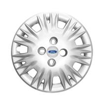Calota Aro 15 New Fiesta 2014 A 2017 Prata Emblema Resinado
