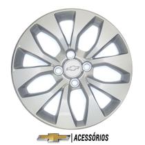 Calota Aro 15 Prata 4 Furos Acessorios Onix prisma spin 52085790