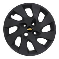 Calota aro 15 preto fosco 195cp pof cubo padrao + emblema gm