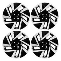 Calota Aro 15" Preto/Prata Modelo Sport T-Cross 2025 Jogo c/4 Calotas Grid - 150CP-PBP-E