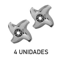Calota Aro 16/17,5 Hélice 4 Pontas LE para Rodoar 4 Un Calota Aro 16/17,5 Hélice 4 Pontas LE para Rodoar 4 Un